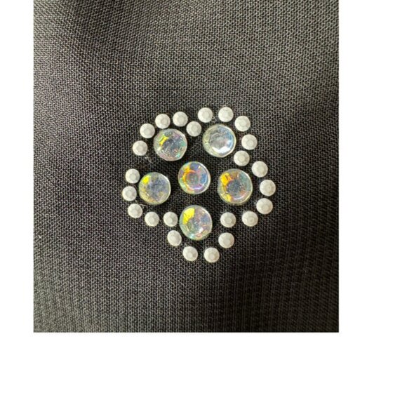 D-Signed Disney Girls Black with Pearl/Sequin Flower Skirt - Size Large - Picture 6 of 6